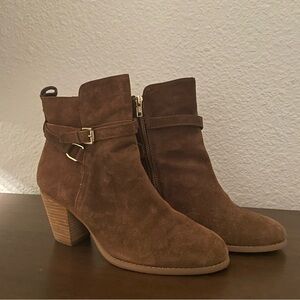 Ralph Lauren Oiled Suede Bootie, Dark Snuff - 10B